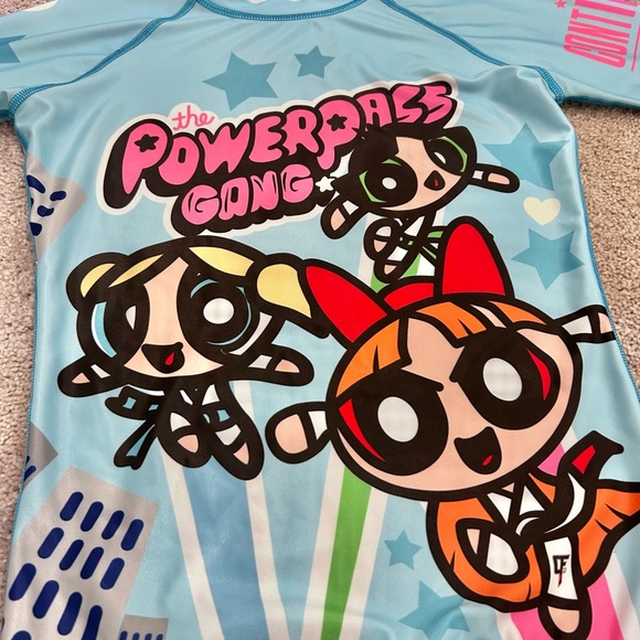 Grappling Women’s BJJ rash guard Continuous Flow Power Puff Girls blue Small - Picture 5 of 6